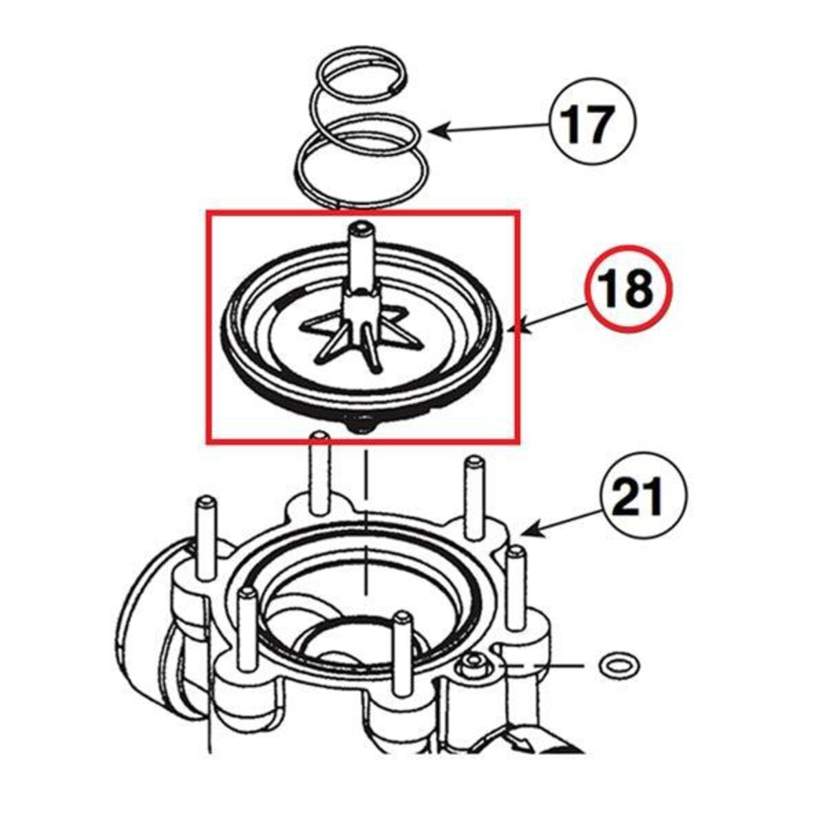 Toro Valve Diaphragm 1 in. for P-220