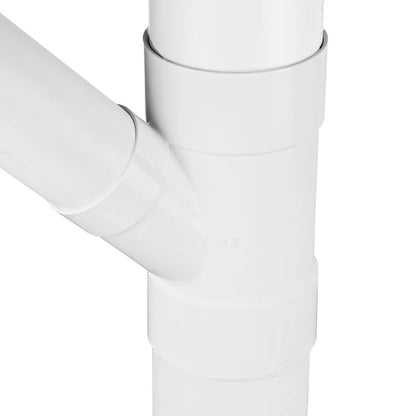 64P08  -NDS PVC S&D 45 Deg. Street Wye HUB x HUB x HUB White 6 in. x 4 in.