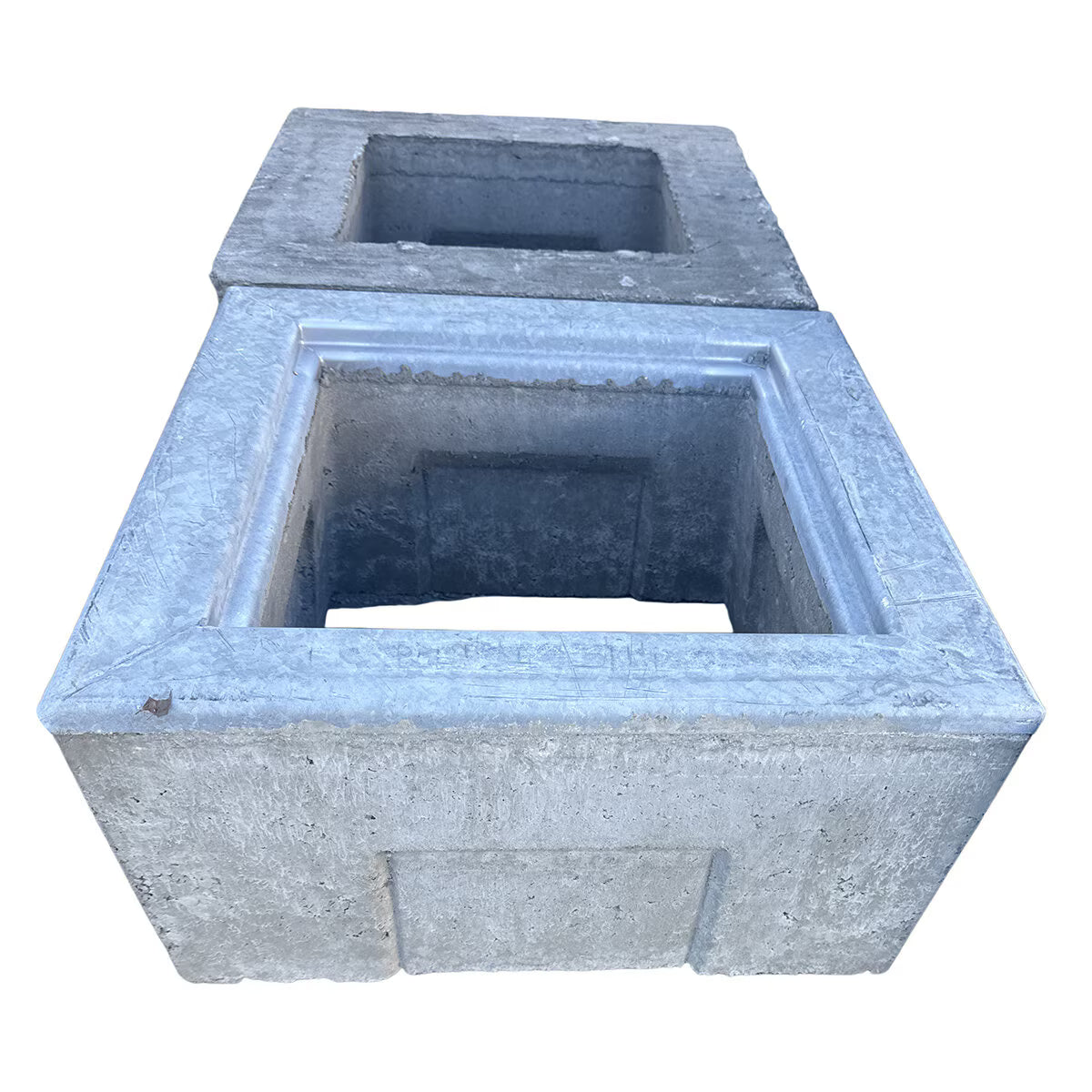 Christy Traffic Valve Box G05 Concrete Round 10-3/8 in. x 12 in. H w/ 2 Stainless Steel Bolts