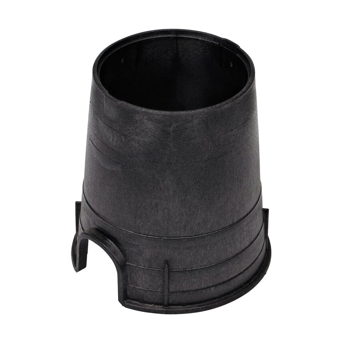 NDS Standard Series Round Valve Box with Cover, Black Box/Green Cover, 6 in. Diameter, HDPE Construction, Overlapping Design, 8-2/3 in. Height