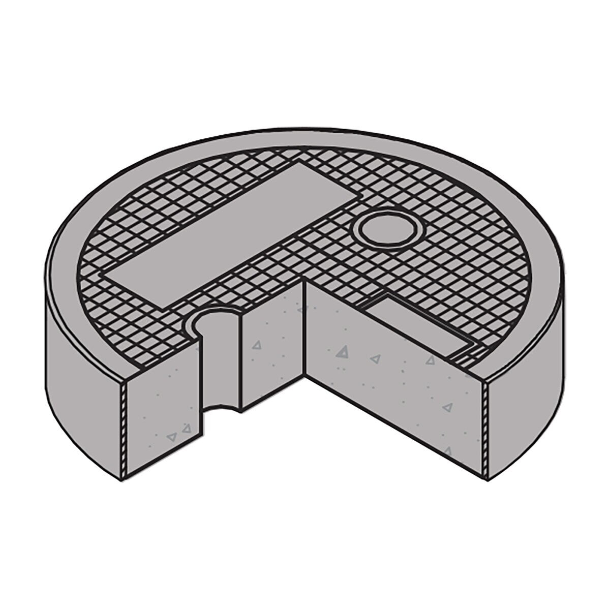 F08/1A Cover BLANK (V-1) B3307 Cast Iron