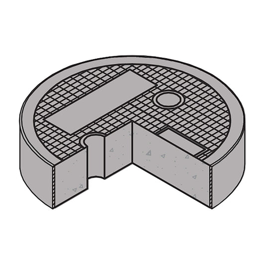 F08/1A Cover BLANK (V-1) B3307 Cast Iron
