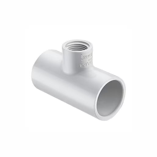 2-1/2 in. x 1-1/4 in. Red Tee Spc x Fipt PVC Fitting   402-290