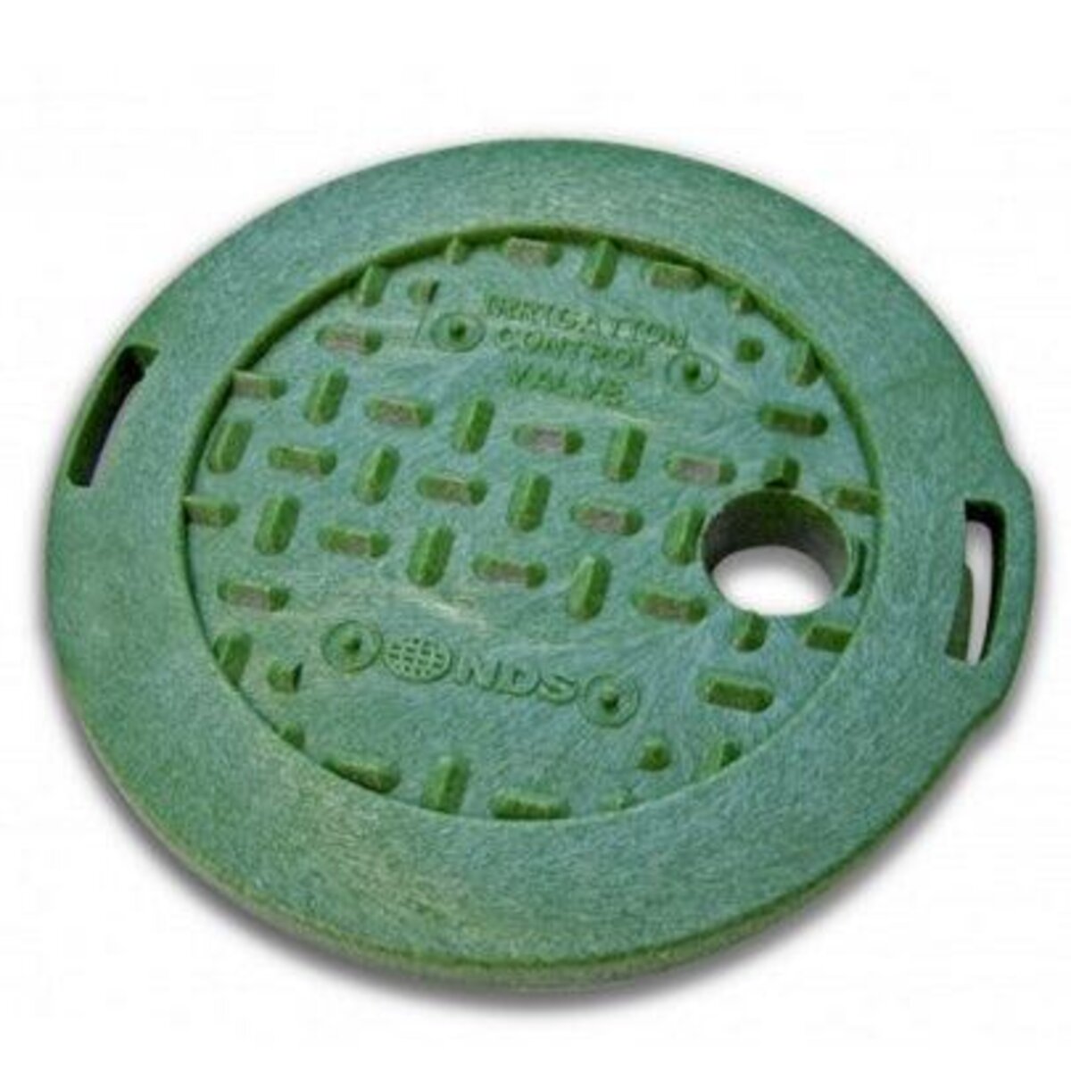 NDS Standard Valve Box Lid Round 6 in. Green Overlapping ICV