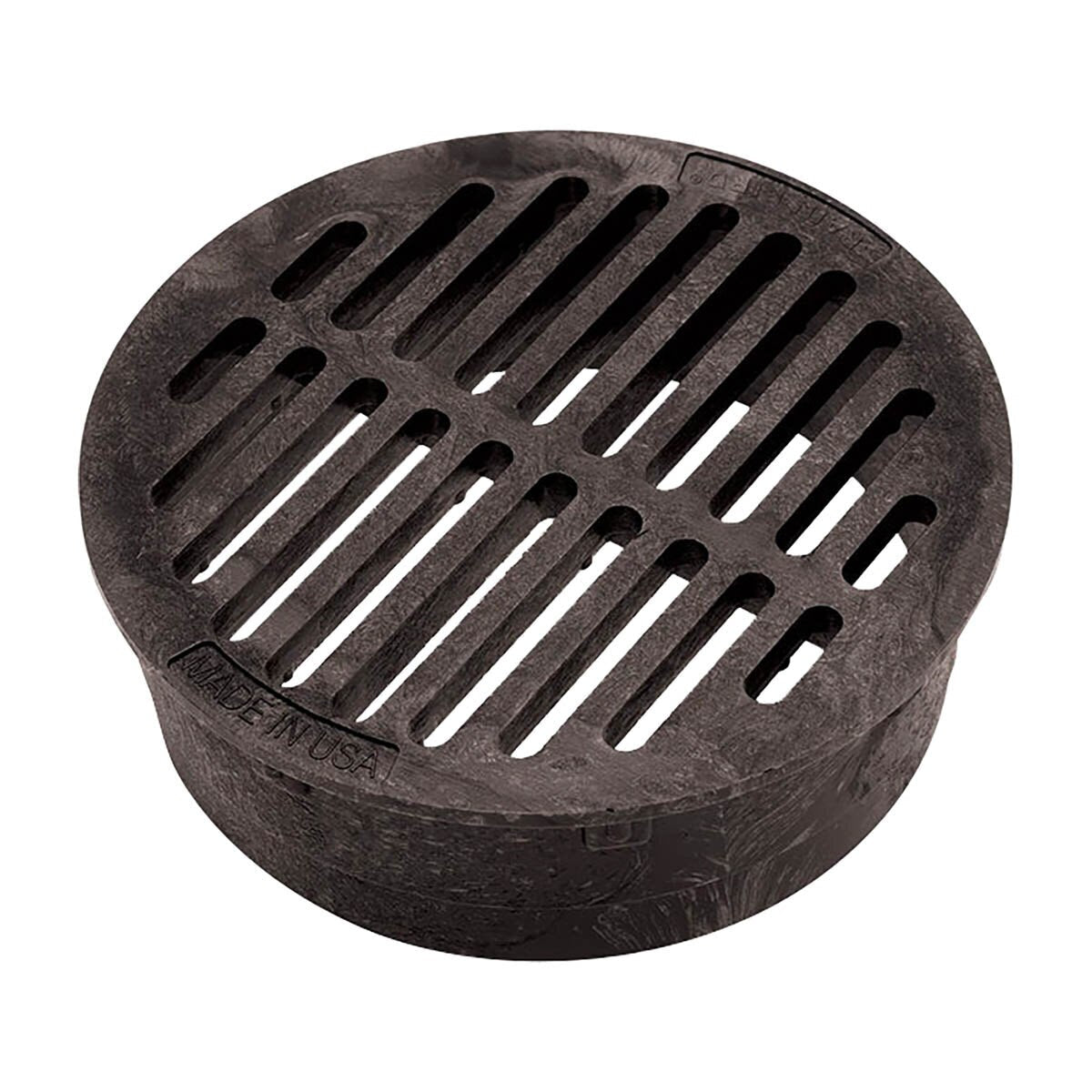 Rain Bird Flat Drainage Grate Round Black 6 in.
