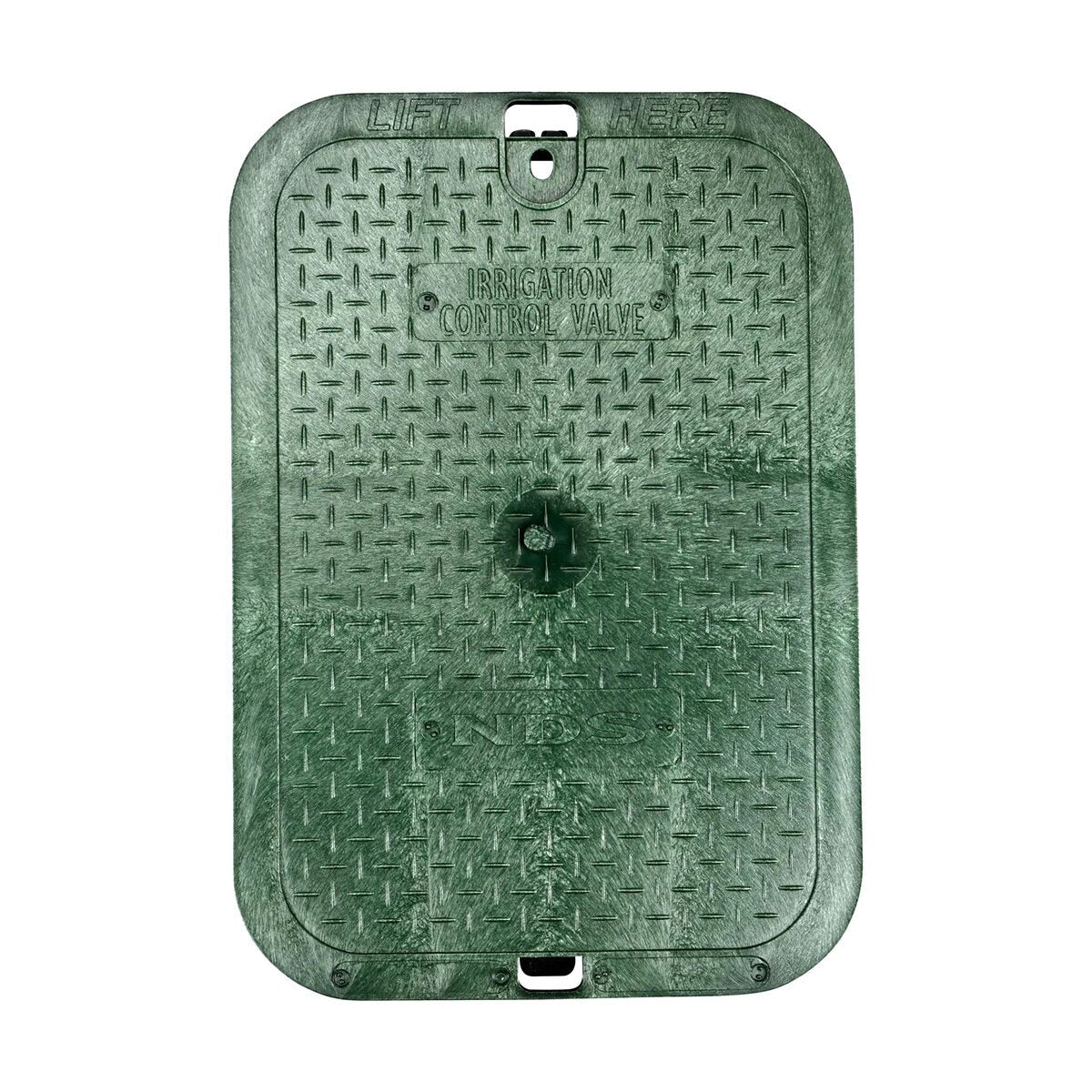 NDS Standard Valve Box Rectangle 14 in. x 19 in. x 12 in.H Green Box/Green Lid Overlapping ICV