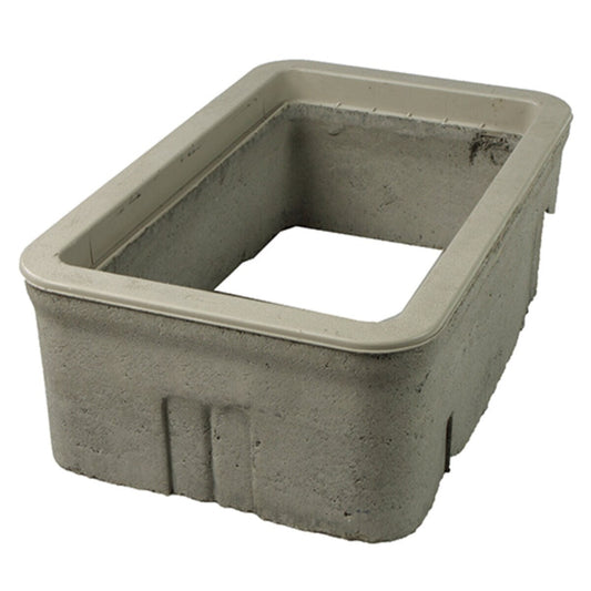 Christy B24 Utility Box Rectangle 20-3/4 in. x 19-1/4 in. x 12 in.H Concrete