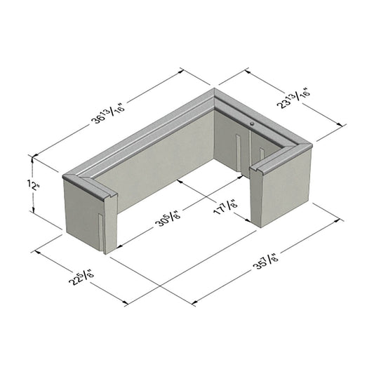 B1730 Utility Box (17" X 30") H20 W/ Bolts Meets #6T Caltrans Specs