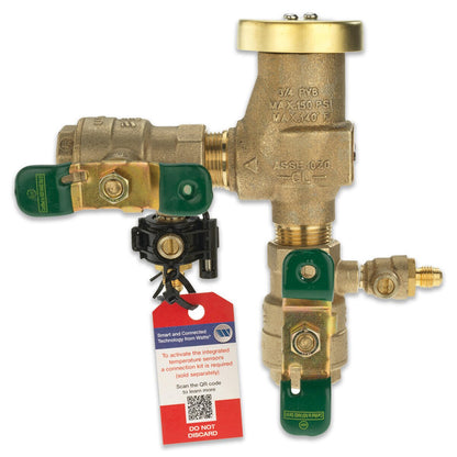 T388001  Watts 800M4 Anti-Siphon Pressure Vacuum Breaker w/ Ball Valves 3/4 in. Bronze w/ Freeze Sensing Capability (Sensing Upgrade Kit Sold Separately) | T388001