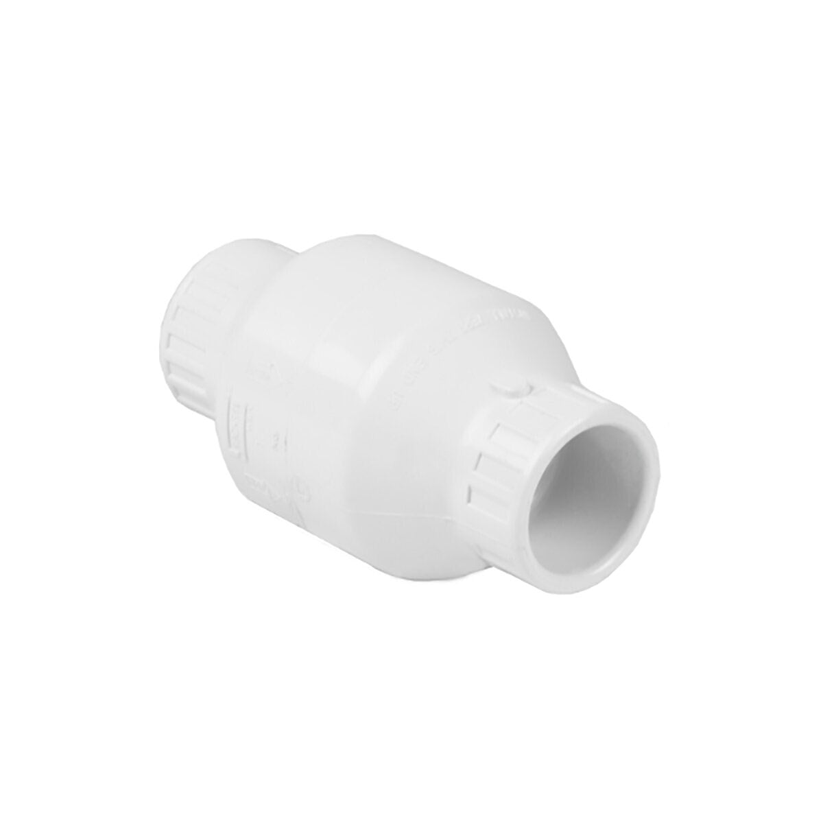 Spears White PVC Utility Swing Check Valve 2 in. Socket w/ EPDM O-Rings