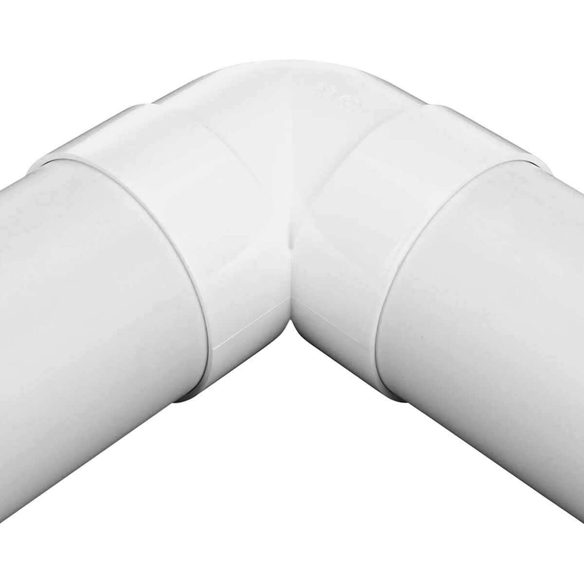 4P02  -NDS PVC S&D 90 Deg. Elbow HUB x HUB White 4 in.