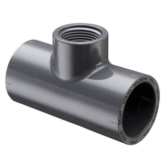 802-168 Sch 80 PVC Reducing Tee 1-1/4 in. x 1 in. Socket x FIPT | Spears