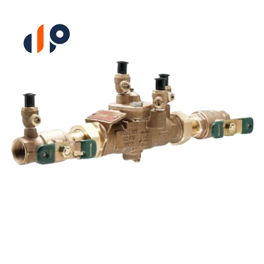 Watts  0437012  U009 Reduced Pressure Zone Assembly Bronze 1 in. with Union End Ball Valves