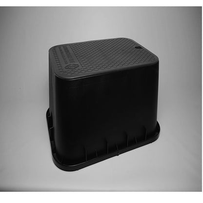 Dura Valve Box Black w/ Black Lid 15 in. x 21 in. x 12 in.