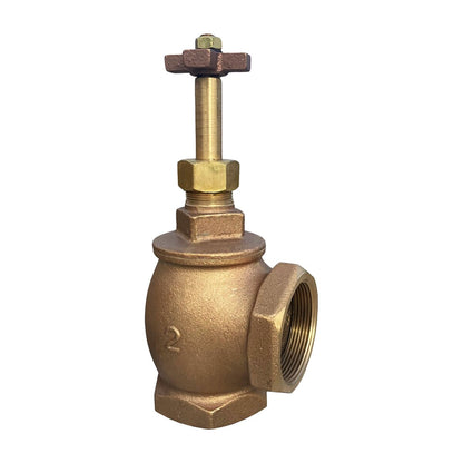 Buckner  AV100  1 in. Angle Valve Cross Handle Red Brass