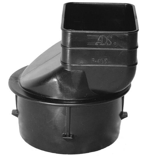 ADS Downspout Adapter 6 in. x 4 in. x 6 in. Poly