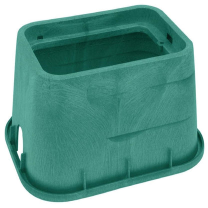 AEP Valve Box Rectangle 10 in. x 15 in. x 12 in.H Green Box/Green Lid Overlapping
