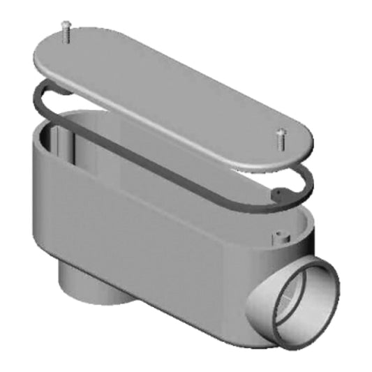 E533075 Westlake 3/4" Access Fitting Type LB (Brass Screws and Inserts)