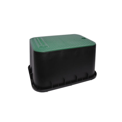 Dura Valve Box Rectangle 15 in. x 21 in. x 12 in. Black Box/Green Lid Overlapping ICV