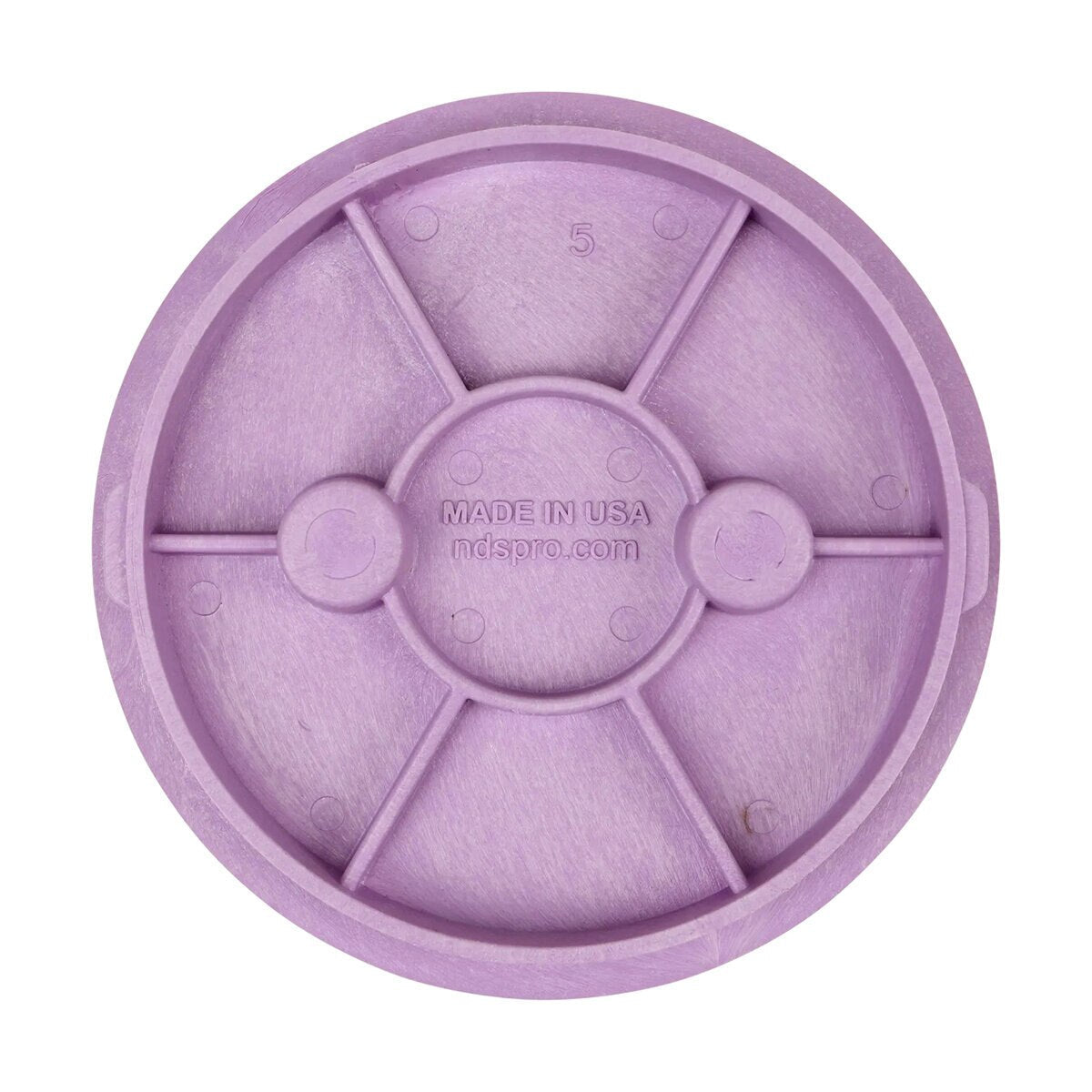 NDS Standard Valve Box Round 6 in. Purple Box/Purple Lid Overlapping RW