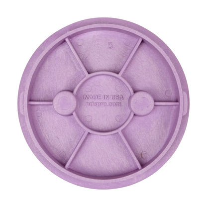 NDS Standard Valve Box Round 6 in. Purple Box/Purple Lid Overlapping RW