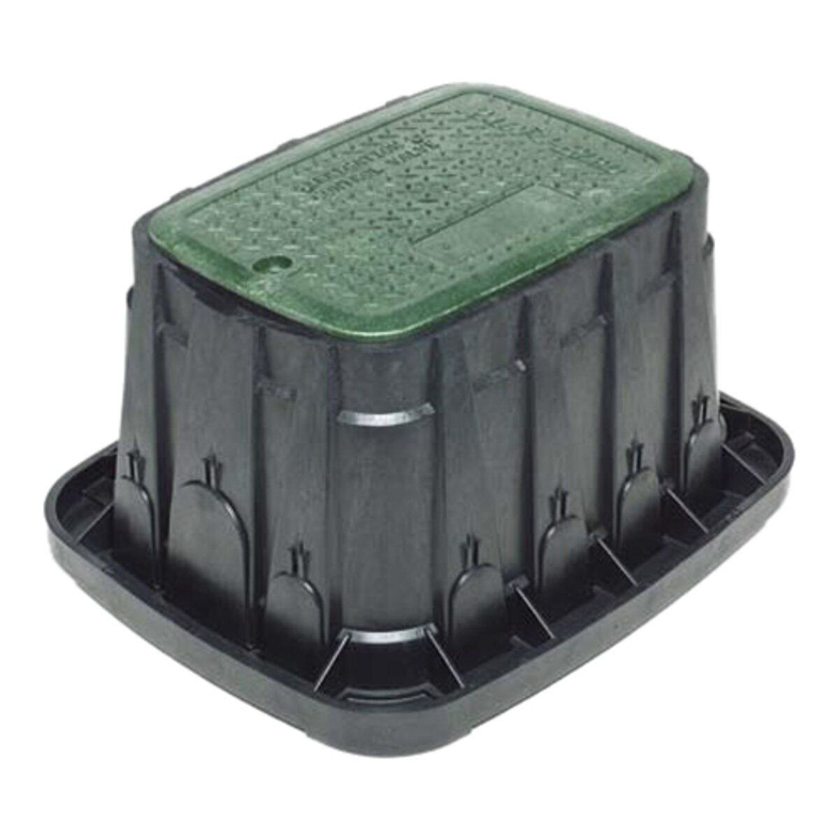 Rain Bird Valve Box Rectangle 27 in. x 40 in. x 18 in.H Black Box/Green Lid 2-Lock VB Specification Series