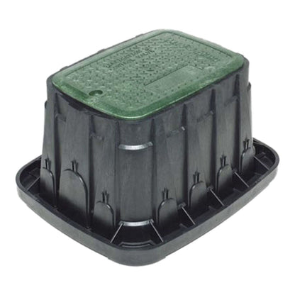 Rain Bird Valve Box Rectangle 27 in. x 40 in. x 18 in.H Black Box/Green Lid 2-Lock VB Specification Series