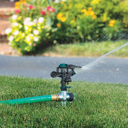 9550DP   Melnor Dual Pack Pulsating Sprinkler on Metal Spike