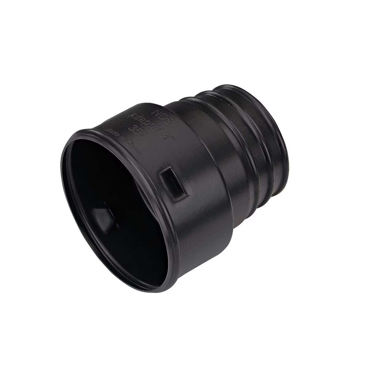NDS Corrugated Hub Fitting Adapter 3 in.