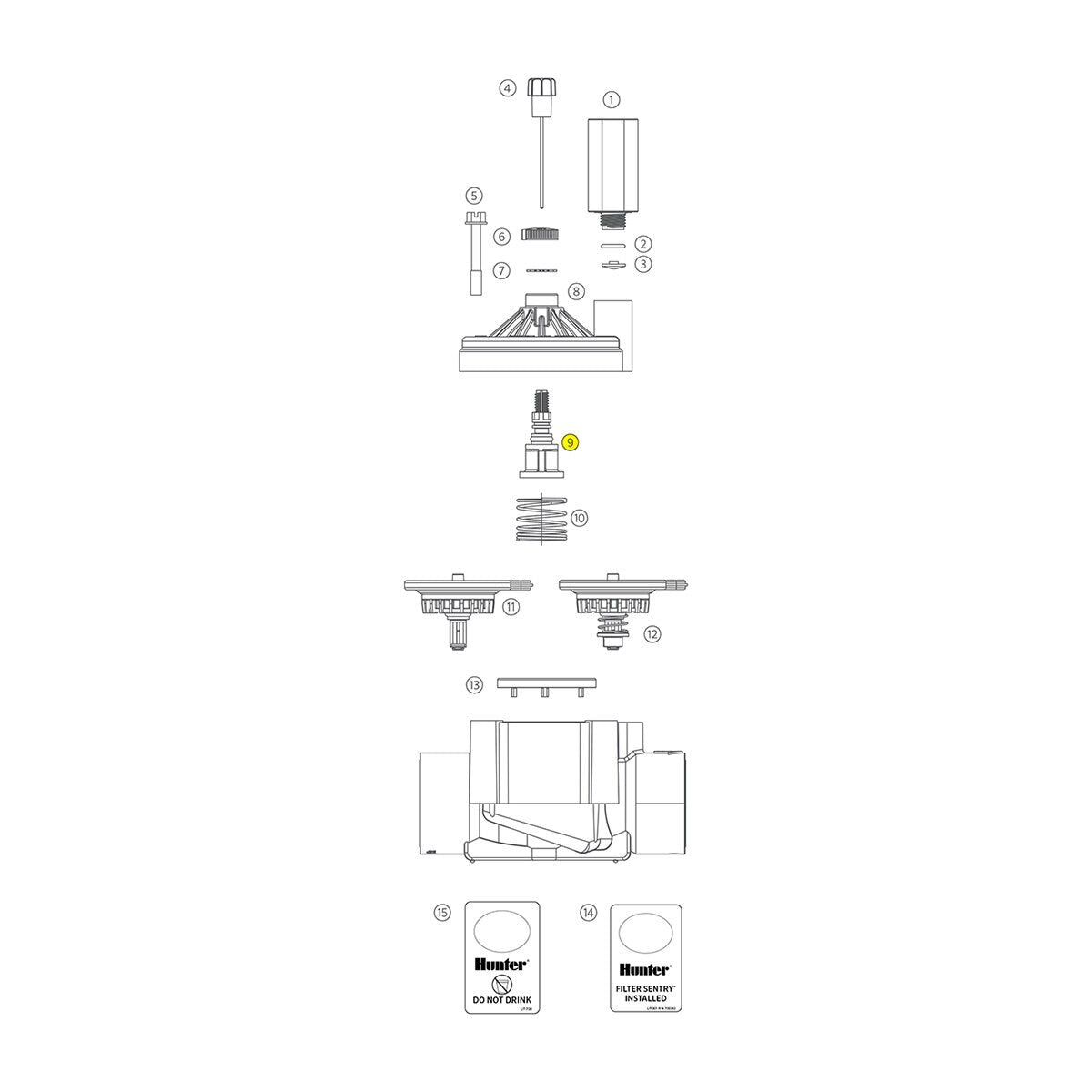 ICV 1" Flow Control Stem