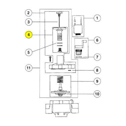 Stem Assembly Brass Century 100 Series Irritrol