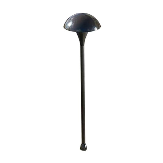 Small Mushroom Black With Stake And Lamp Hadco