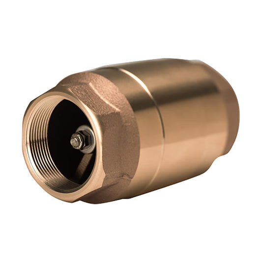 Strataflo 1 in. FNPT Brass Check Valve with Buna-S Rubber Poppet