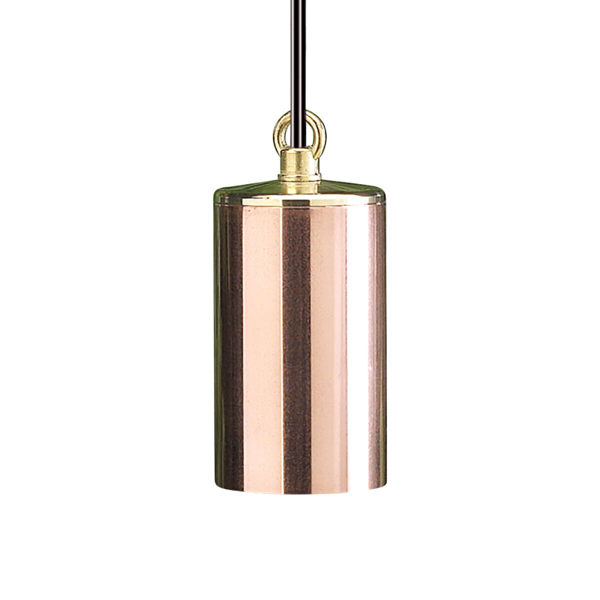 Cylinder Hanging Copper Fixture No Lamp-HT-2150-CSN-NL