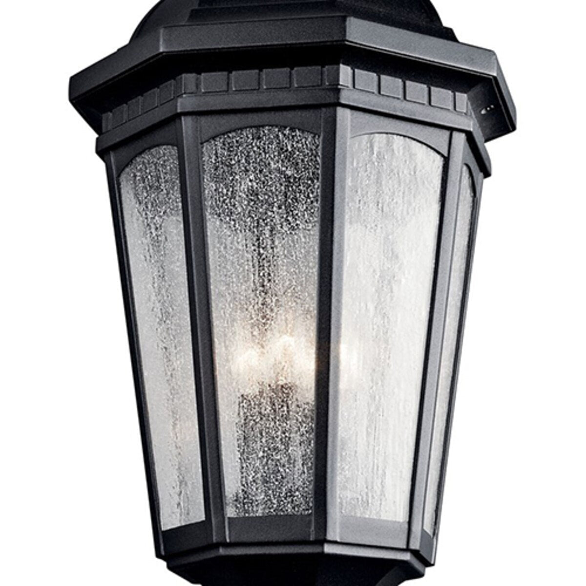 Kichler9533BKT  Courtyard Series Post Light in Textured Black Finish, 27 in. Height, 3-Bulb LED Design, 60W, 120V, Aluminum Construction