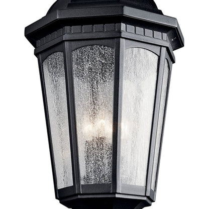 Kichler9533BKT  Courtyard Series Post Light in Textured Black Finish, 27 in. Height, 3-Bulb LED Design, 60W, 120V, Aluminum Construction
