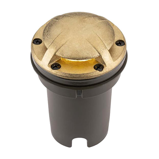 FX FC ZD In-Grade Light Ground Wash 180 Degree Natual Brass Finish 8.2W 2700K LED