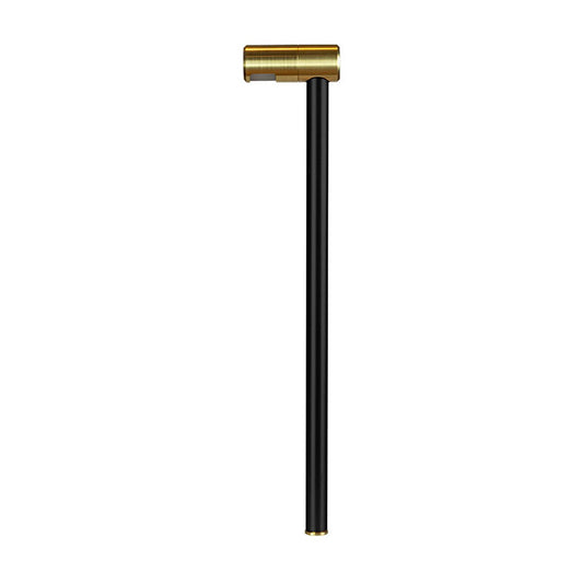 Brilliance Redwood 90 Degree Path Light w/ 18 in. Black Brass (Cerakote) Stem and G4 Socket NL