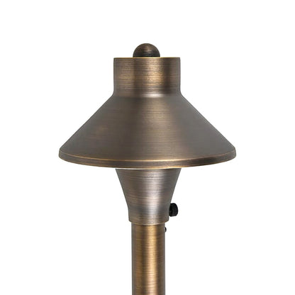 Elitco  P802 Path Light Antique Brass 5 in. No Lamp