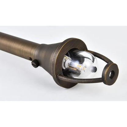 Elitco  P802 Path Light Antique Brass 5 in. No Lamp