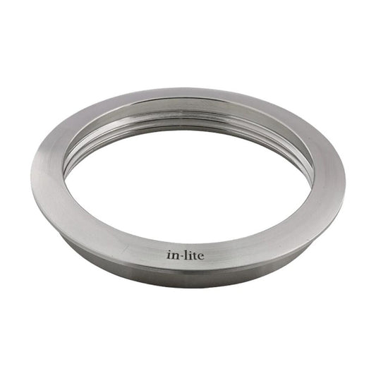 In-Lite-10702381- Design BV RING 68 Wall Mount Deck & Step Light Stainless Steel Finish, Aluminum Housing, 3 in. x 3 in. x 1/9 in. Dimensions