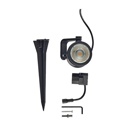 In-Lite-10401002- Big Scope Wide Outdoor Spotlight 12V Black Finish 5W LED 3100K