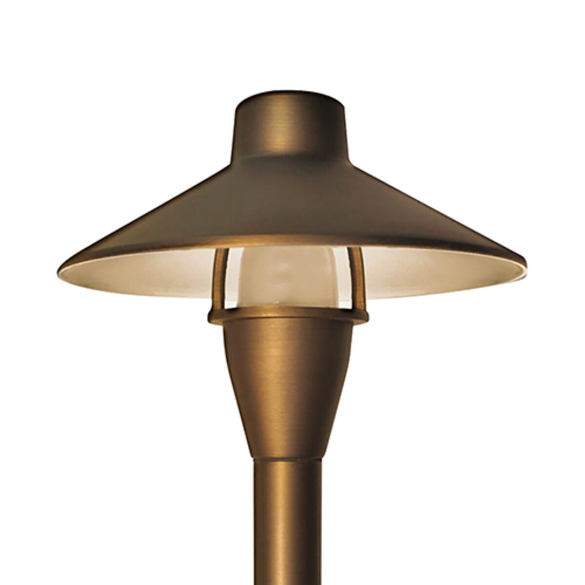 ABR Lighting-1-APL-02-4-S-HAT- Stoss Series 4 in. Antique Brass LED Path Light, 23 in. Height, Two-Pin Socket, 20W, 12V - 24V