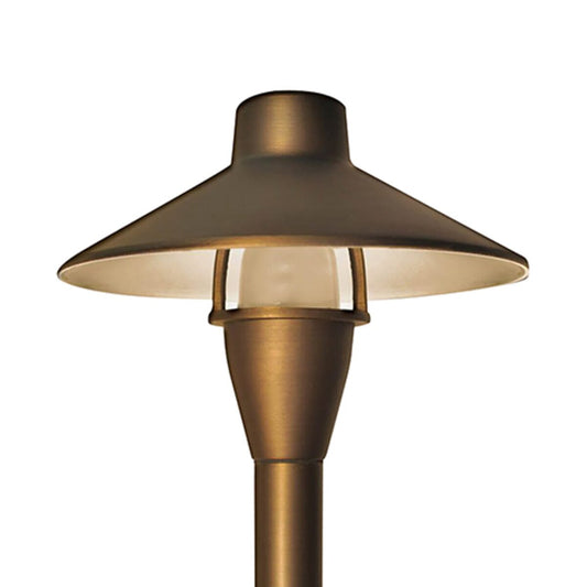 ABR Lighting-1-APL-02-4-S-HAT- Stoss Series 4 in. Antique Brass LED Path Light, 23 in. Height, Two-Pin Socket, 20W, 12V - 24V