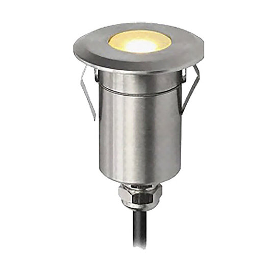 New Lite  NLSS-45E  In-Ground Light Stainless Steel 45 Degree Eye-Lid Top w/ Frosted Lens 1W 3000K LED