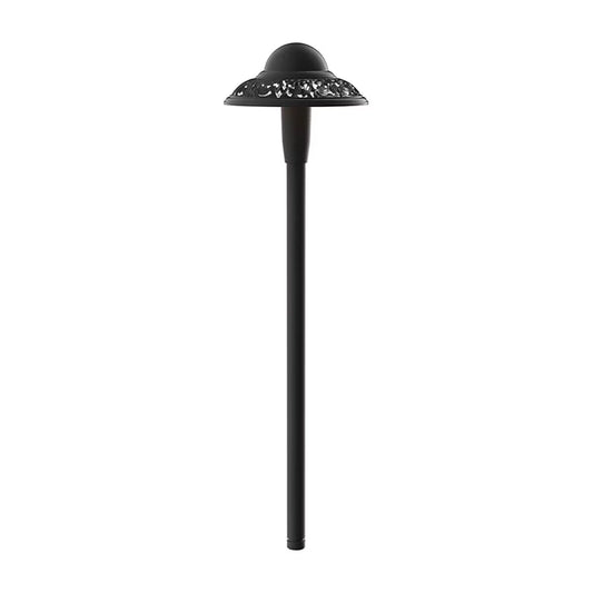 Kichler-15857BKT27R- 15857 Pierced Dome Path Light Textured Black 2700K LED