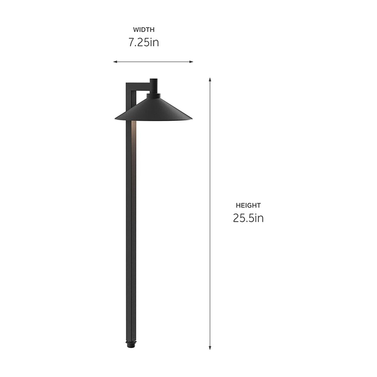 Kichler-15800BKT30R- 15800 Ripley Path & Spread Light Textured Black 3000K LED