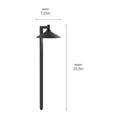 Kichler-15800BKT30R- 15800 Ripley Path & Spread Light Textured Black 3000K LED