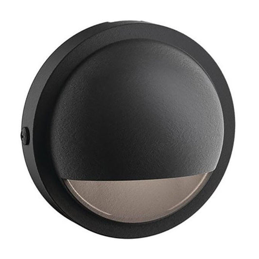 Kichler-15764BKT30R- 15764 Half Moon Deck Light Textured Black 3000K LED
