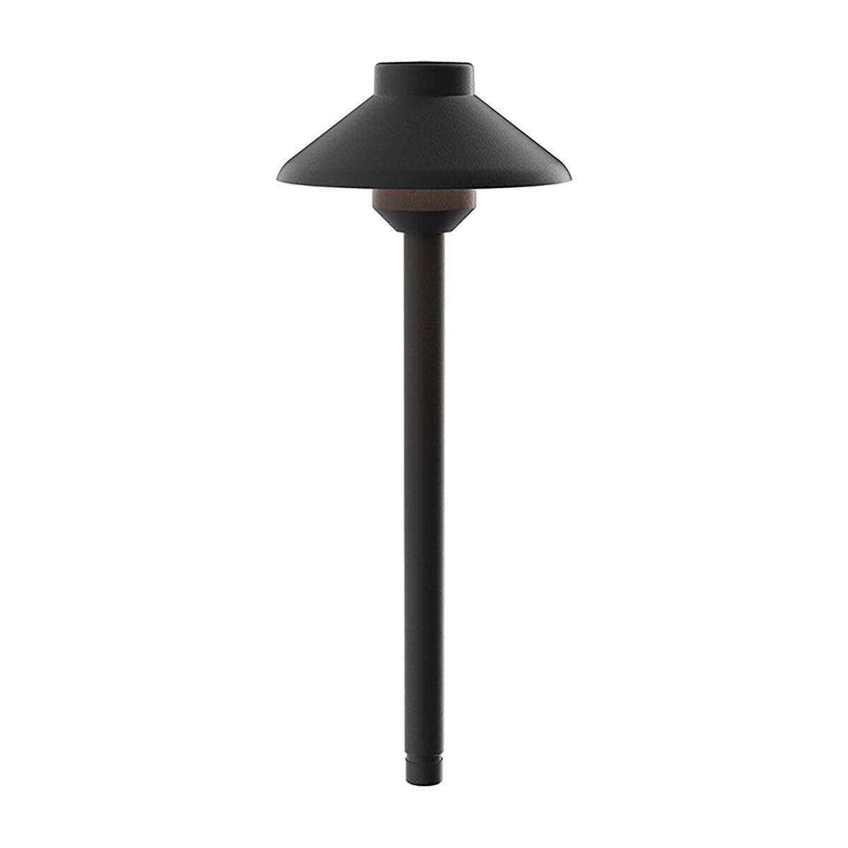 Kichler-15821BKT30- 15821 Stepped Dome Path Light Textured Black 3000K LED